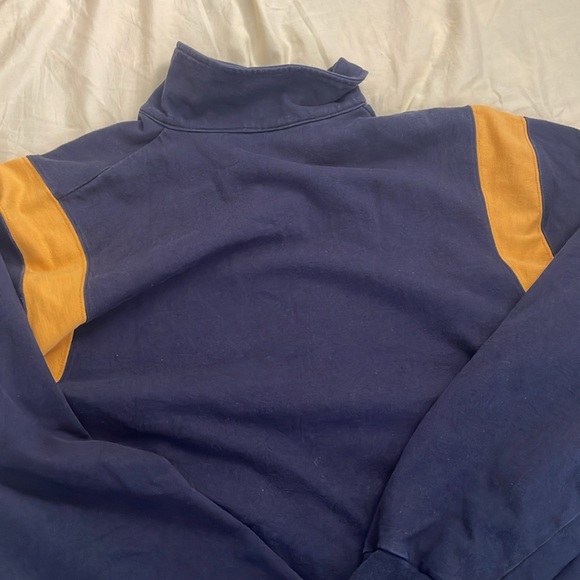 Varsity navy sweater with yellow details - Picture 3 of 3